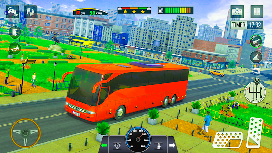 US coach driving bus simulator