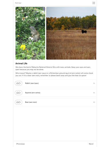 Parks Canada Guided Tours