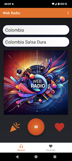 Android application WebRadio screenshort