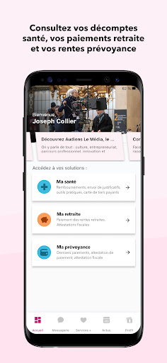 Android application Audiens screenshort