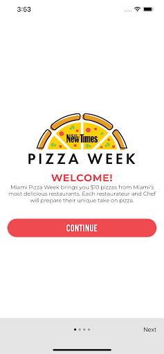 Android application Miami New Times Pizza Week screenshort