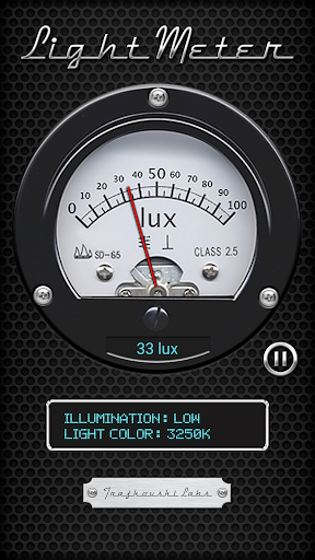 Android application Light Meter - Lux & Kelvin screenshort