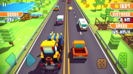 Blocky Highway: Traffic Racing Mod APK 1.2.4 (Unlimited money) Gallery 9