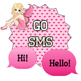 GO SMS - Pink Heart Fairy icon