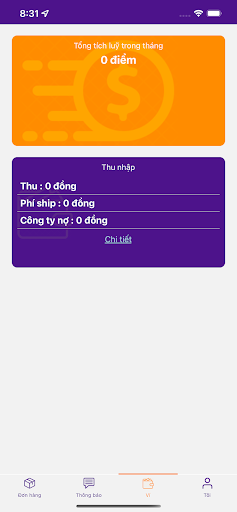 Logship Tài xế Screen 2
