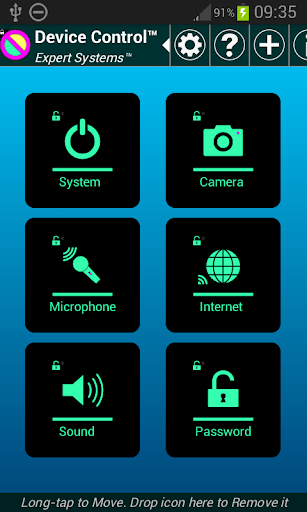 Android application Device Control screenshort