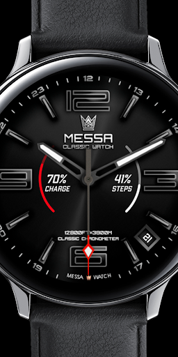 Android application Messa Watch Face LX14 Black screenshort