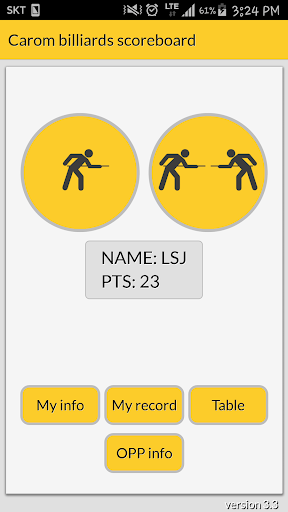 Carom billiards score note Screen 2