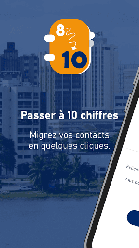Android application Change à 10 (Migrez vos numéro screenshort