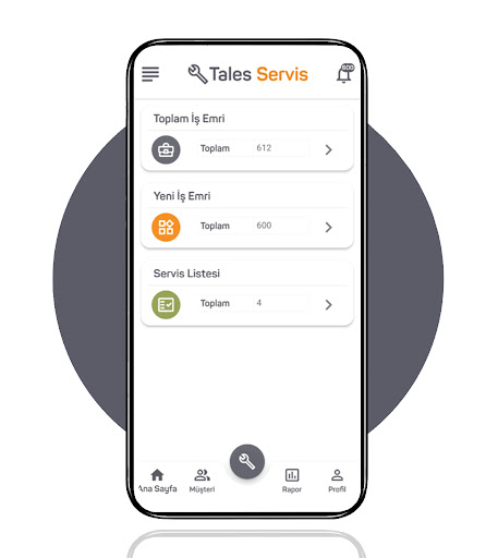 Android application Tales Servis screenshort
