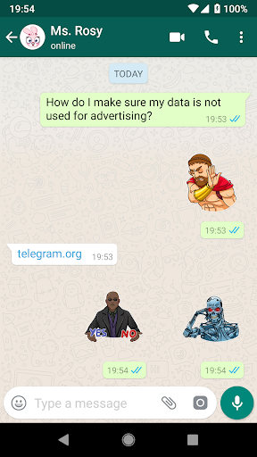 Android application Movies And Cartoons Stickers - screenshort
