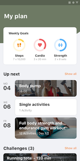 Android application ViMotion screenshort