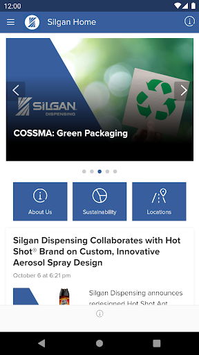 Android application Silgan Dispensing screenshort