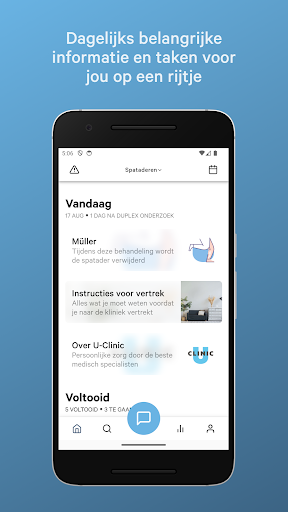 Android application Mijn U-Clinic screenshort