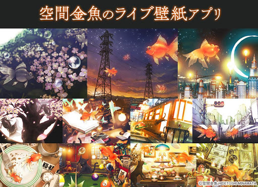 綺麗な壁紙 空間金魚 猫と金魚の可愛い待ち受け By Peso Apps Pub Arts Google Play Japan Searchman App Data Information