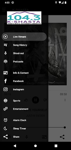 KSHASTA 104.3 Screen 3