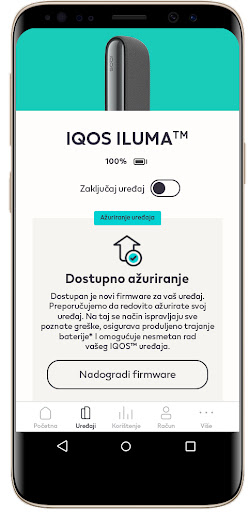 Android application IQOS app: Device companion screenshort