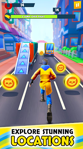 Android application Subway Runner Game screenshort