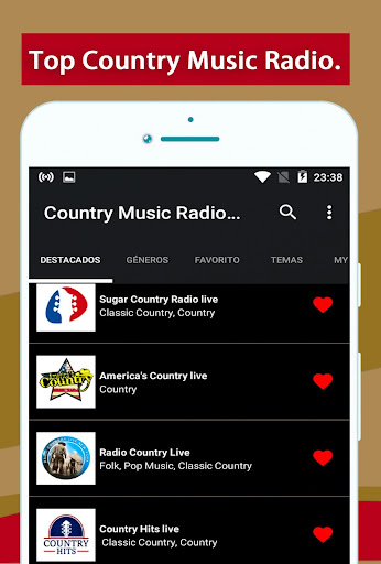 Android application Old Country Music screenshort