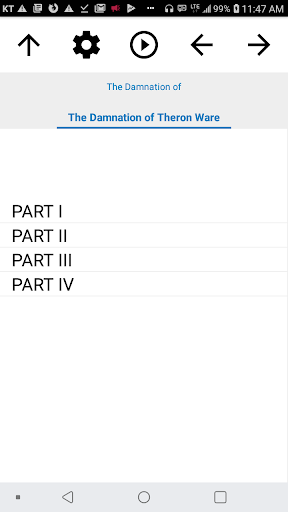 Android application Book, The Damnation of Theron screenshort