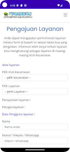 PTSP KUA KOTA GORONTALO Screen 2