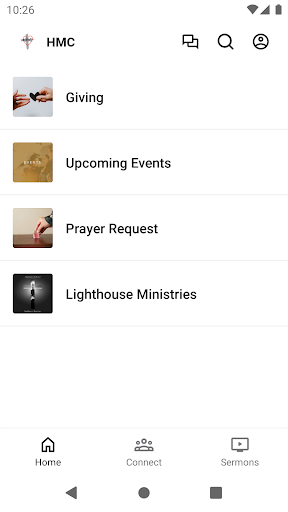 Android application Highlands Methodist Church screenshort