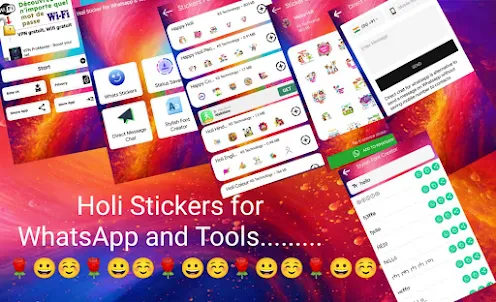 Holi Stickers For WhatsApp