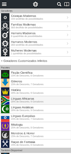 Visualização do aplicativo