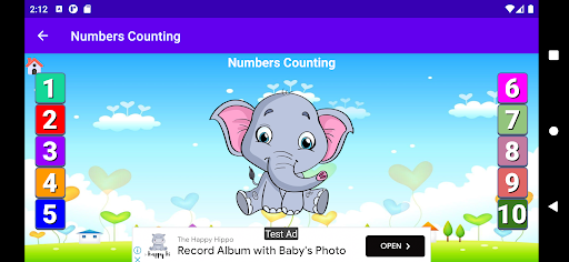Android application Learn Numbers 123 for Toddlers screenshort