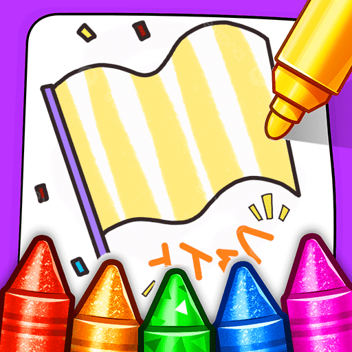 Coloring World Country Flags logo