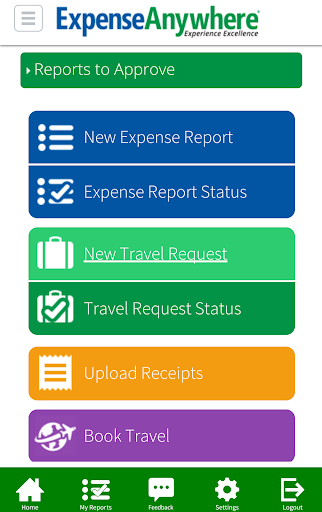 ExpenseAnywhere Screen 2