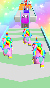 Unicorn Run 3D-Runner-Spiele