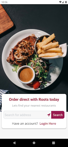 Android application Roots Cafe & Bistro screenshort