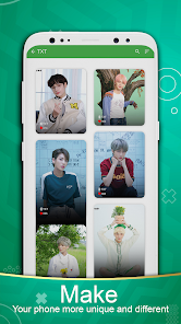 Screenshot 2 Material Kpop TXT Wallpaper android