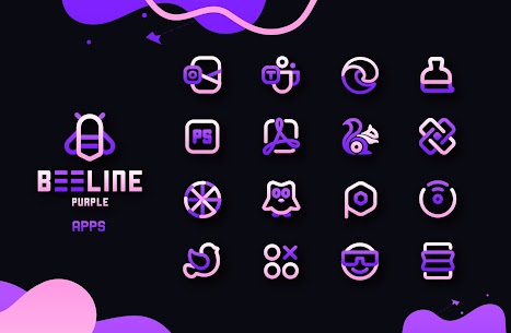BeeLine Purple Iconpack APK (PAID) Download Latest 6