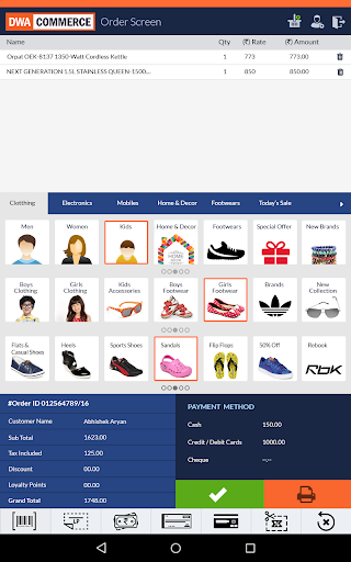 Retail Point of Sale (POS) Screen 3