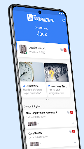 Android application My Immigration Hub screenshort