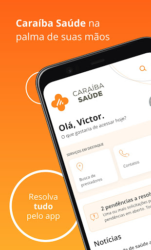 Android application CARAIBA SAÚDE screenshort