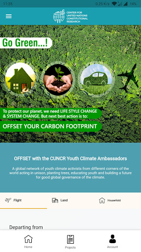 Android application CUNCR Carbon Offset- iGreen-by screenshort