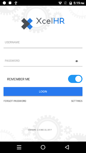 Android application XcelerateHR 2.0 screenshort