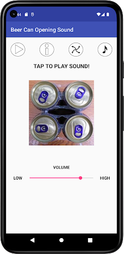 Android application Beer Can Opening Sound screenshort