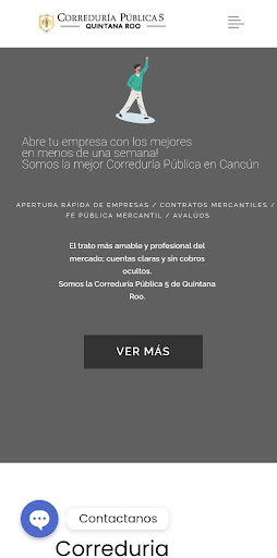 Android application Correduria Pública México screenshort