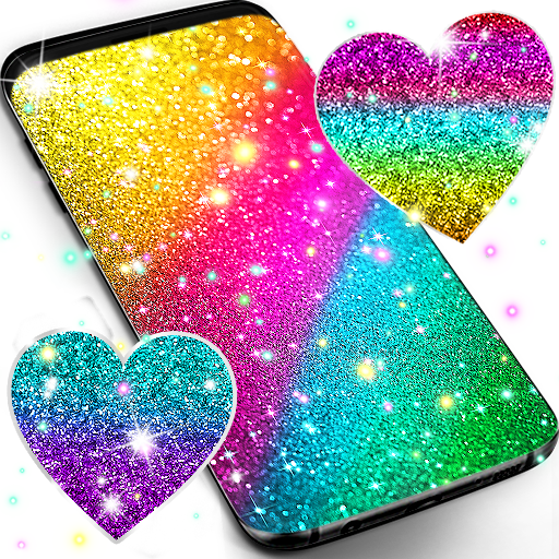 Multi color glitter wallpaper  Icon