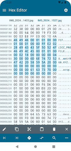 Android application Hex Editor screenshort