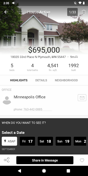 Screenshot 3 Realty ONE Group Home Search android