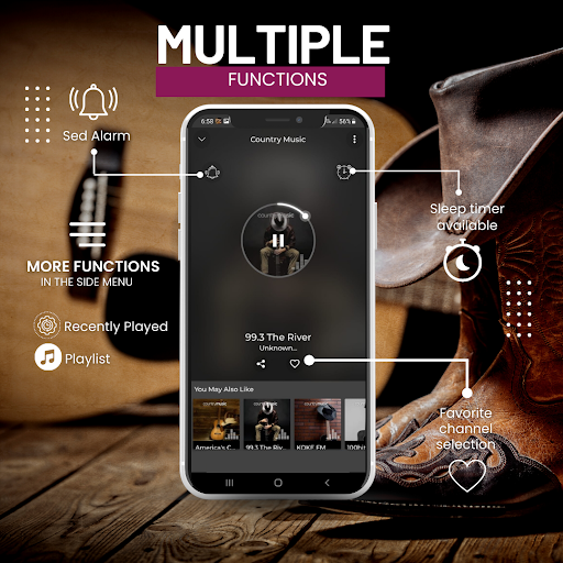 Screenshot of Country Music App