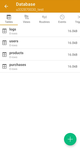 MySQL Manager Screen 2