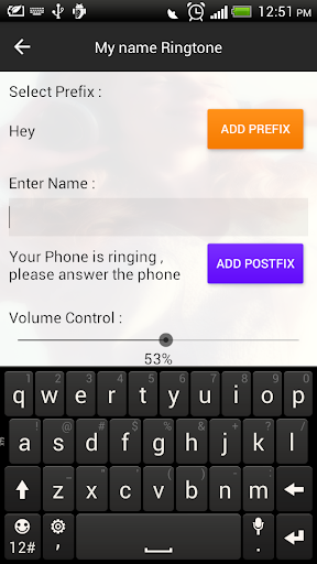 My Name Ringtone Screen 2