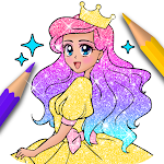 Cover Image of Descargar Princess Coloring Girls Game  APK