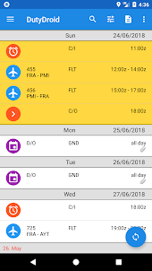 DutyDroid - airline crew app